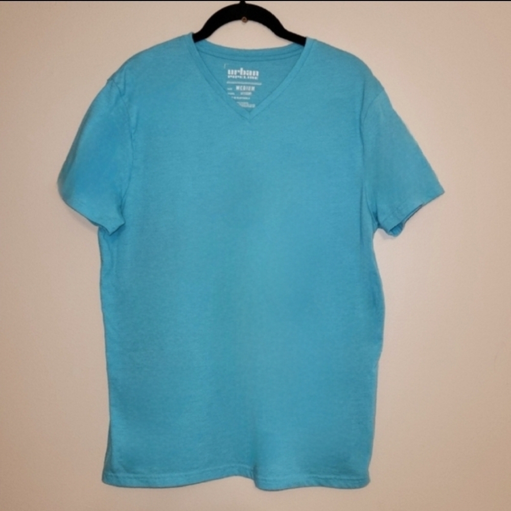 Urban Pipeline Blue V-Neck Short Sleeve Shirt